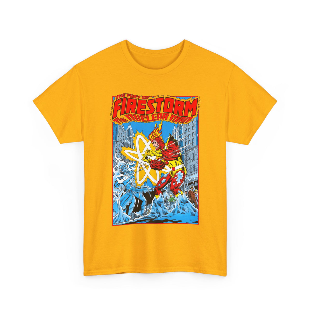 Fury of Firestorm T-Shirt - Pat Broderick Art - Vs Killer Frost - #3 Cover Art - DC Comics