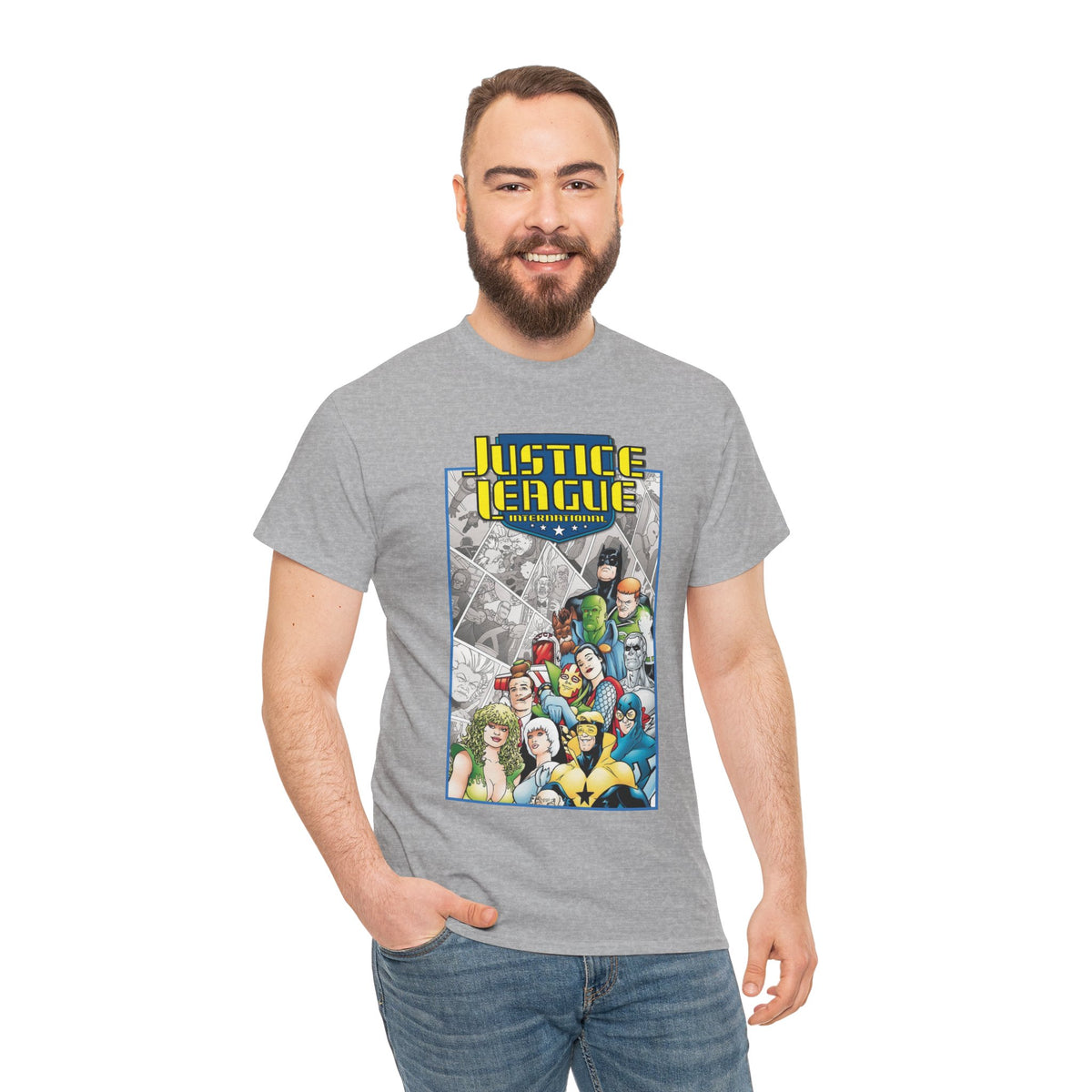 Justice League International T-Shirt - Kevin Maguire Art - DC Comics