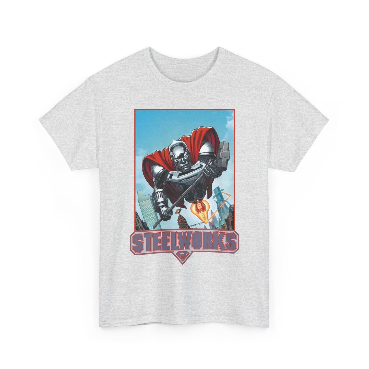 Steelworks T-Shirt - Jon Bogdanove Art - John Henry Irons - Superman Family - DC Comics