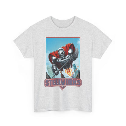 Steelworks T-Shirt - Jon Bogdanove Art - John Henry Irons - Superman Family - DC Comics
