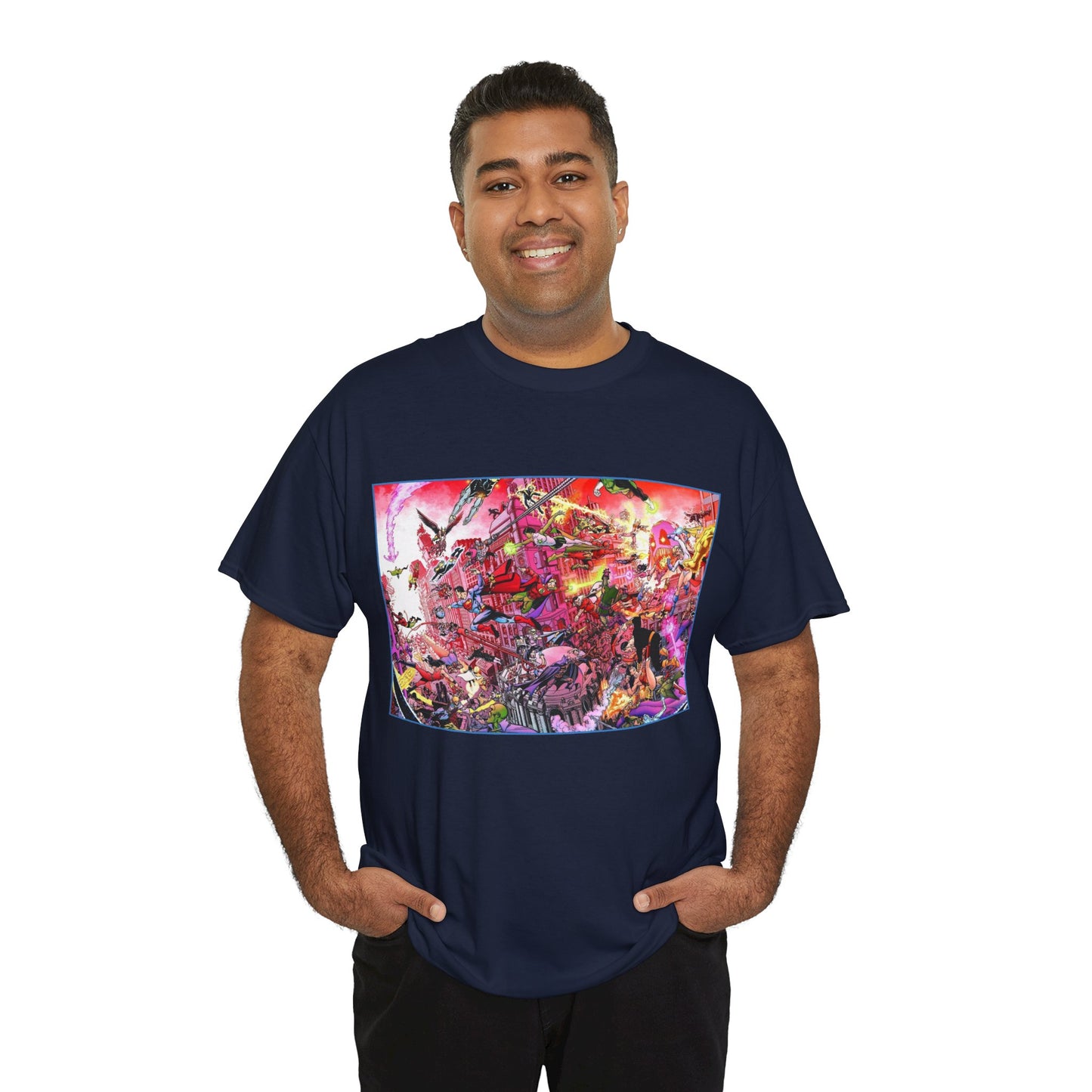 Crisis on Infinite Earths/DC Legends T-Shirt - George Perez Art - DC Comics