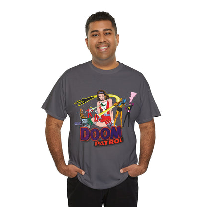 Doom Patrol T-Shirt - John Byrne Art - DC Comics Who's Who Art - Beast Boy, Robotman, Mento, Elasti-Girl, Negative Man, The Chief