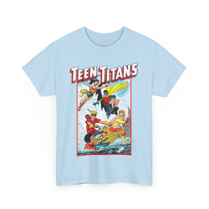 Teen Titans T-Shirt - John Byrne Art - Robin, Wonder Girl, Kid Flash, Speedy, Aqualad - DC Comics
