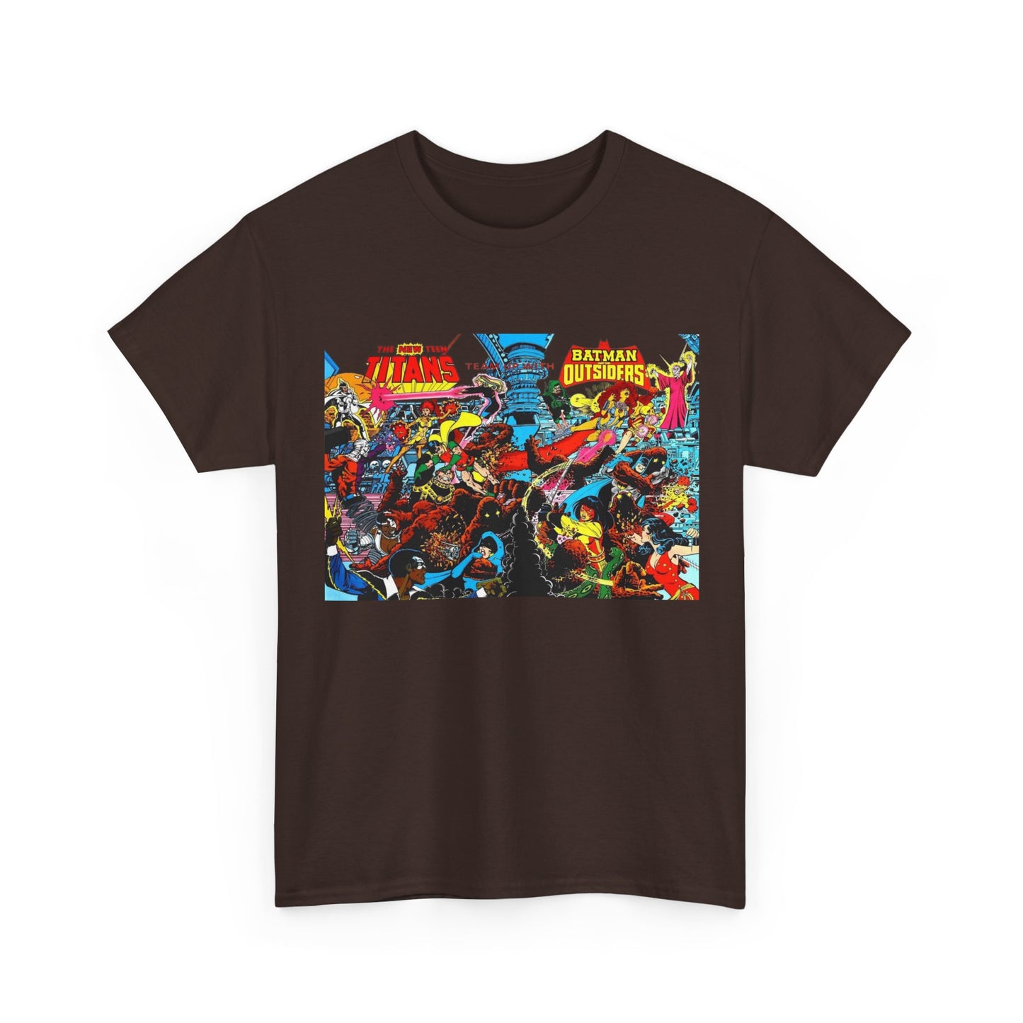 New Teen Titans & Batman and the Outsiders T-Shirt - George Perez & Jim Aparo Art - DC Comics