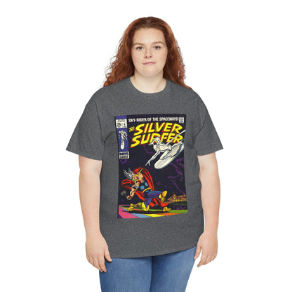 Silver Surfer #4 T-Shirt - Vs Thor - Marvel Comics