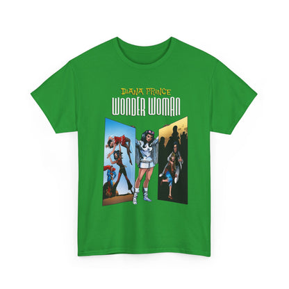 Diana Prince Wonder Woman  T-Shirt - 1970s White Suit Years - Bronze Age DC Comics