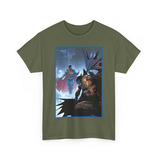Cyborg Superman Vs Azrael Batman T-Shirt - Lee Weeks Art - Reign of the Superman, Knightfall - World's Finest Variant Cover Art - DC Comics
