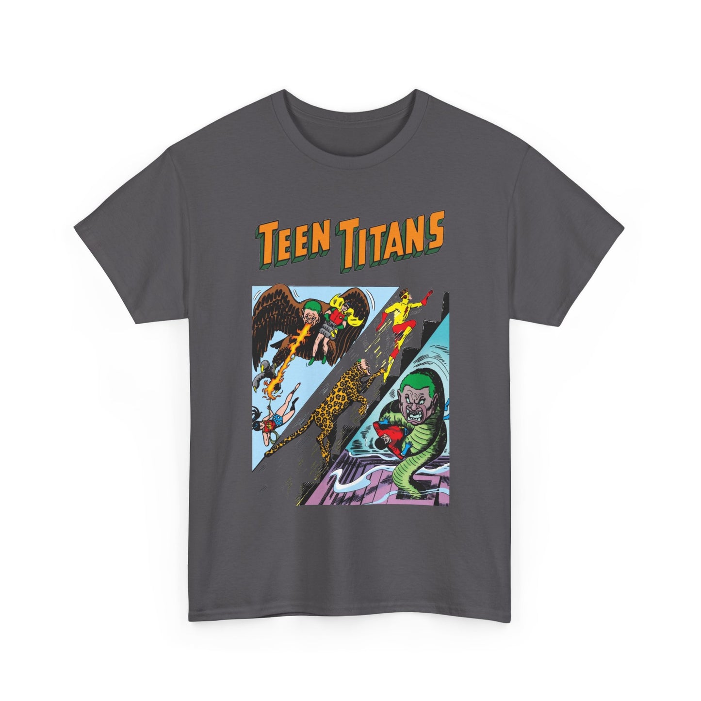 Teen Titans T-Shirt - Nick Cardy Art - #1 Cover Art - Robin, Wonder Girl, Kid Flash, Aqualad - DC Comics
