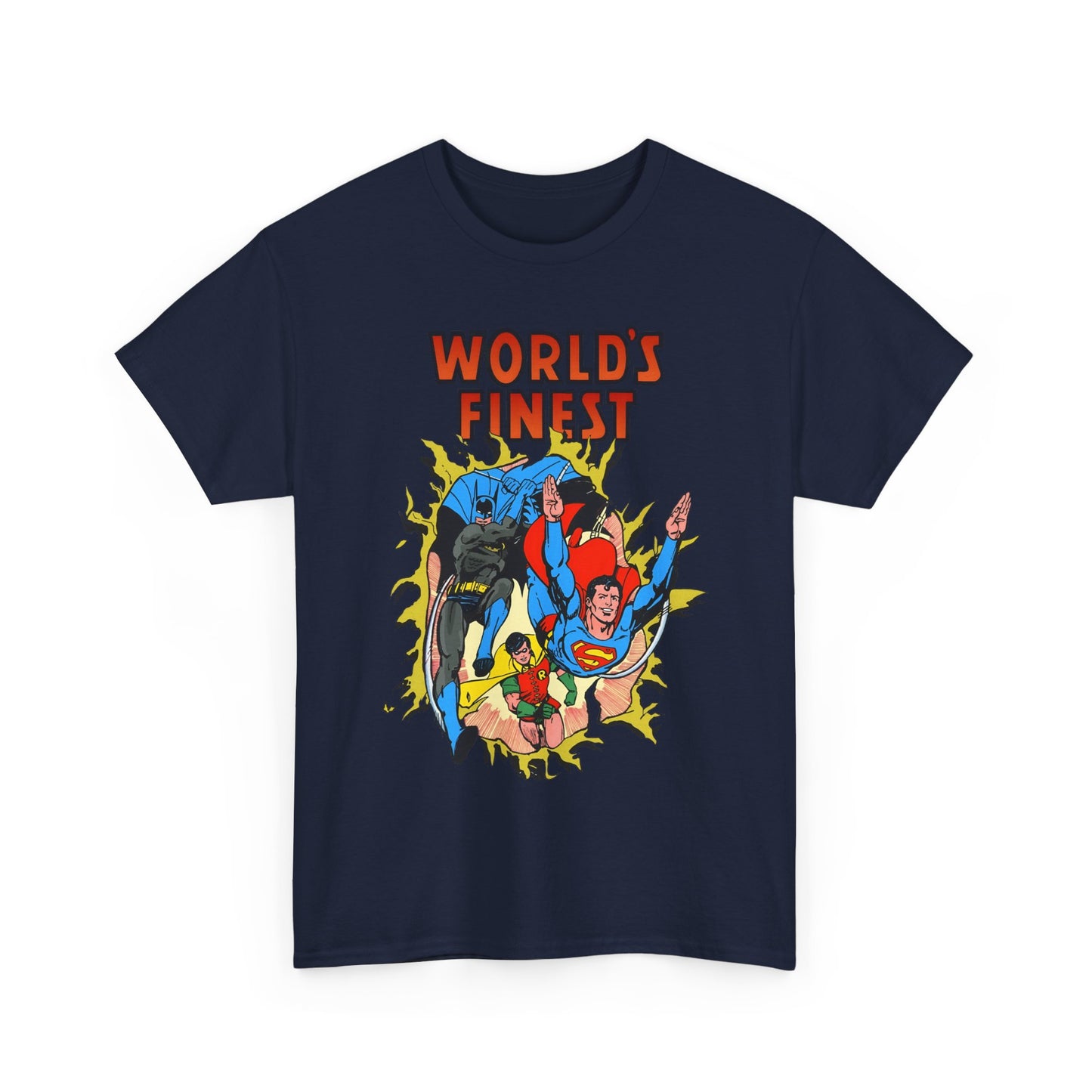 World's Finest T-Shirt - George Perez Art - Superman, Batman, Robin - DC Comics