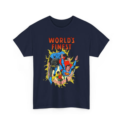 World's Finest T-Shirt - George Perez Art - Superman, Batman, Robin - DC Comics