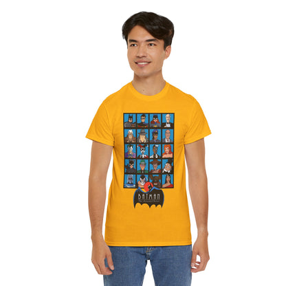 Batman T-Shirt - Animated Series - Harley Quinn, Batgirl, Joker, Bane, Robin, Two-Face, Catwoman, Riddler - Classic TV Cartoon Series
