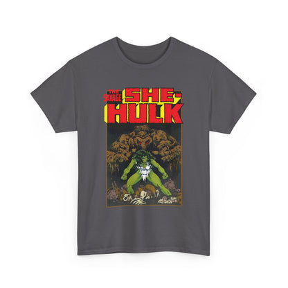 Savage She-Hulk & Man-Thing T-Shirt - Michael Golden Art - Marvel Comics