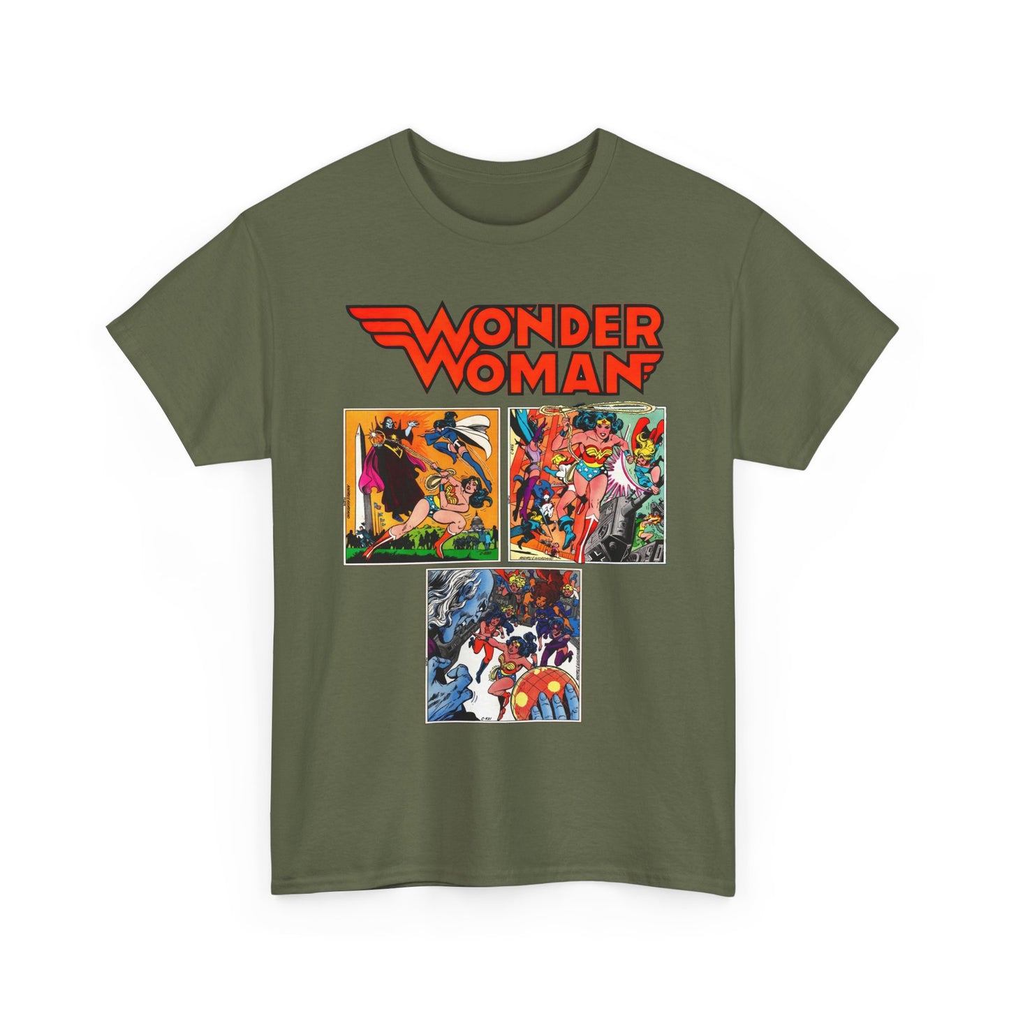 Wonder Woman T-Shirt - Ross Andru & Dick Giordano Art - Judgment in Infinity Story - Zatanna, Supergirl, Huntress, Power Girl, Raven, Wonder Girl, Starfire - DC Comics