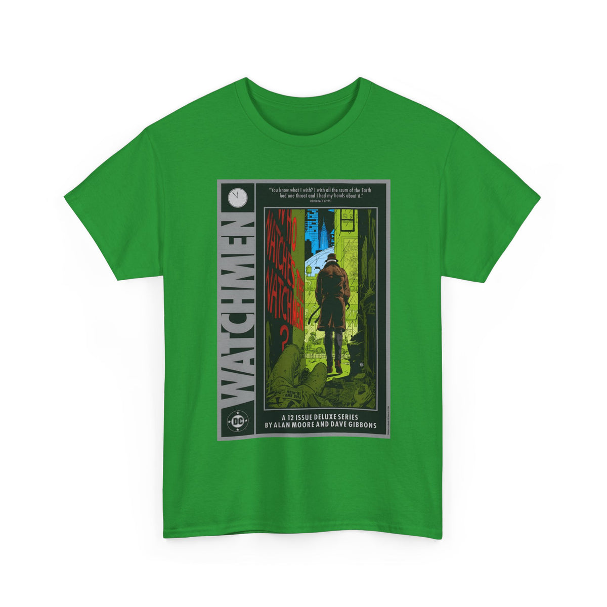 Watchmen Ad T-Shirt - Dave Gibbons Art - Rorschach - DC Comics