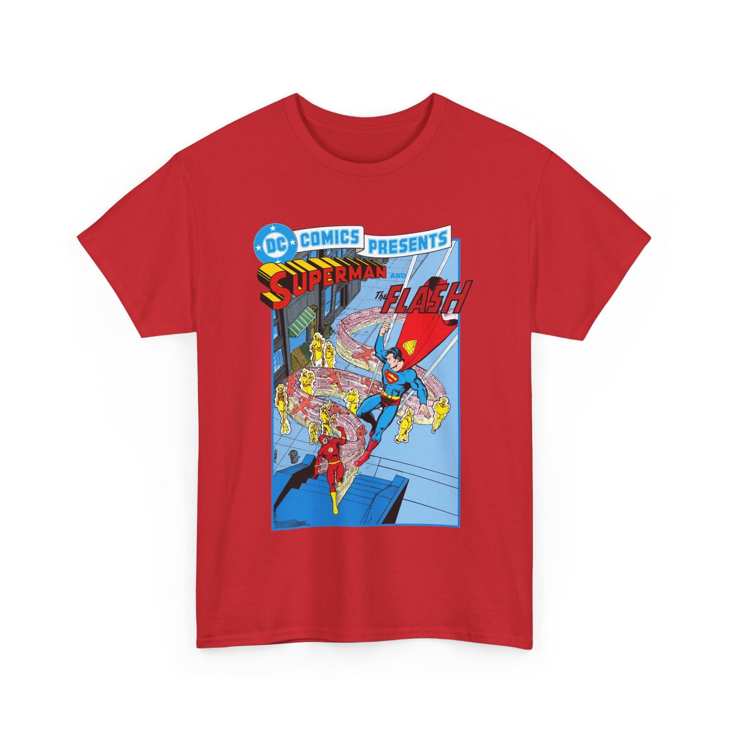 Superman & Flash T-Shirt - George Perez Art - DC Comics Presents #38 Cover Art - Bronze Age Classic
