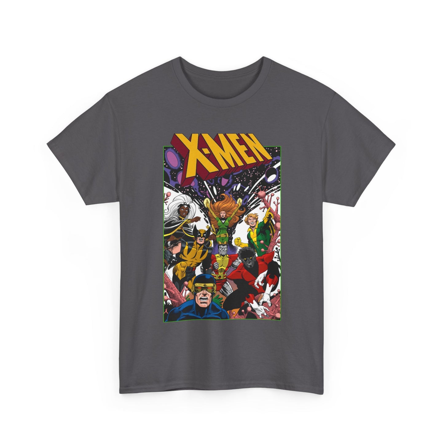 X-Men T-Shirt - Dave Cockrum Art - Phoenix, Cyclops, Storm, Wolverine, Banshee, Colossus, Nightcrawler - Marvel Comics