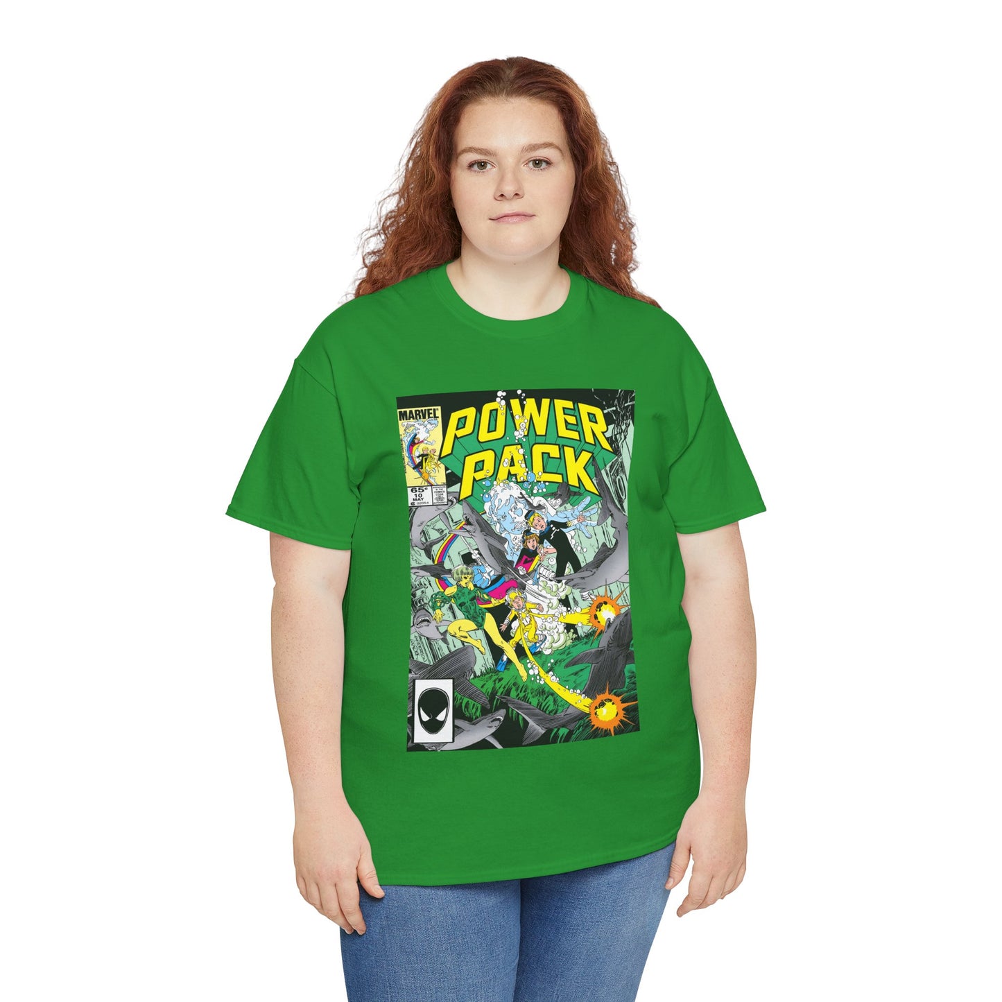 Power Pack #10 T-Shirt - With Marrina from Alpha Flight - Marvel Comics