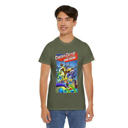 Captain Carrot & Zoo Crew T-Shirt - DC Comics Bronze Age Funny Animals, Superman Guest Star - 1980s
