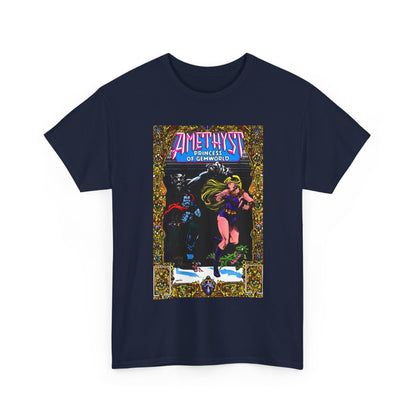 Amethyst Princess of Gemworld T-Shirt - Ernie Colon Art - Bejeweled Cover - Dark Opal - DC Comics