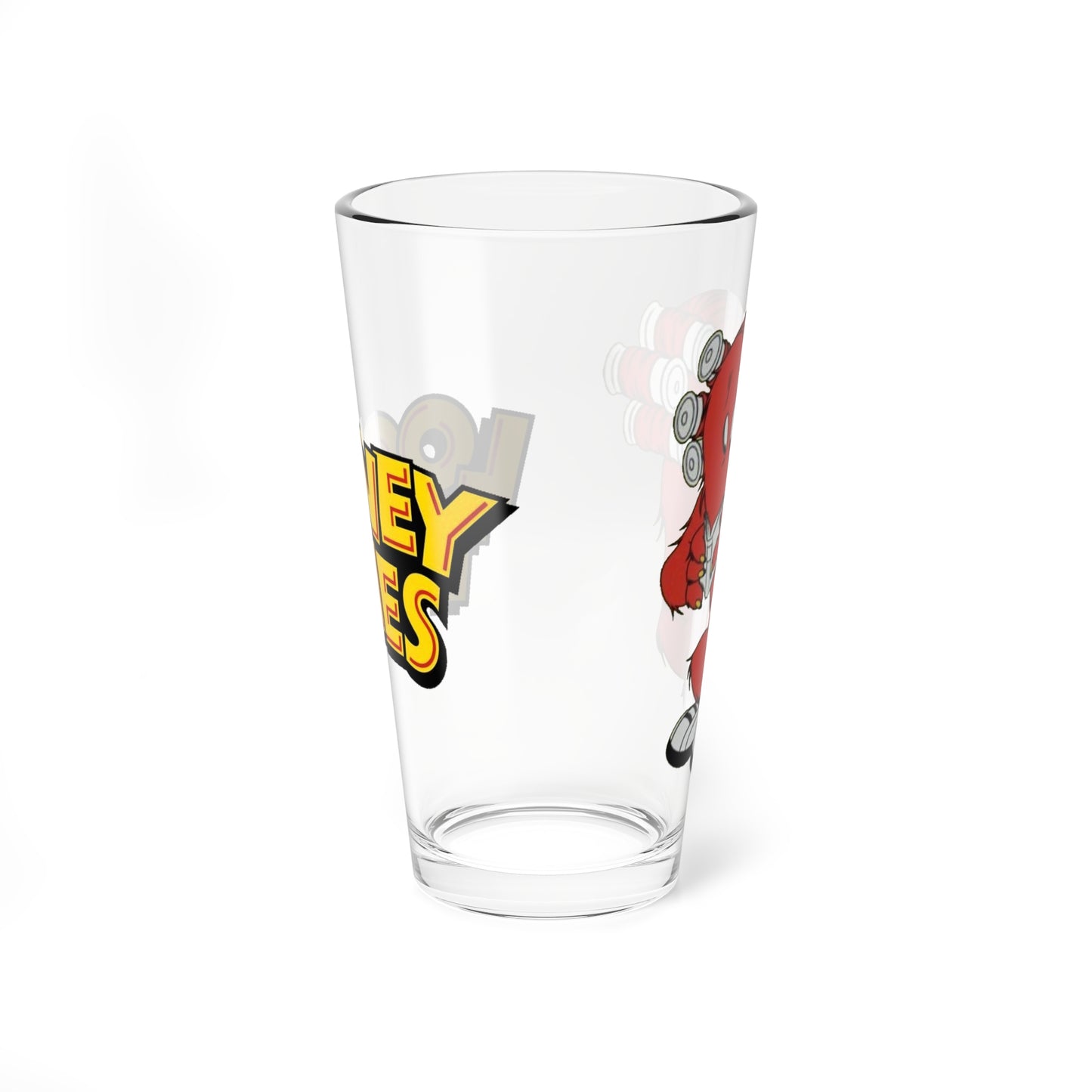 Gossamer Pint Glass, 16oz - Looney Tunes - Hair-Raising Hare - In Curlers - Bugs Bunny Character - WB - Halloween Special