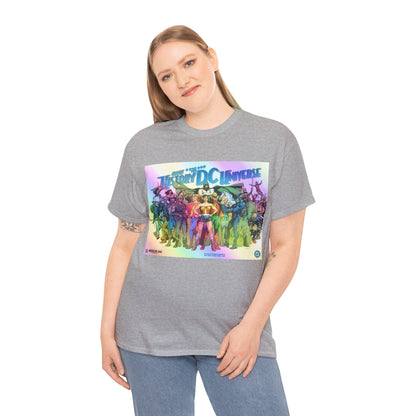 New History of the DC Universe T-Shirt - Wonder Woman, Wildcat, Black Canary, Sgt. Rock, Etrigan, Spectre, Jonah Hex - DC Comics