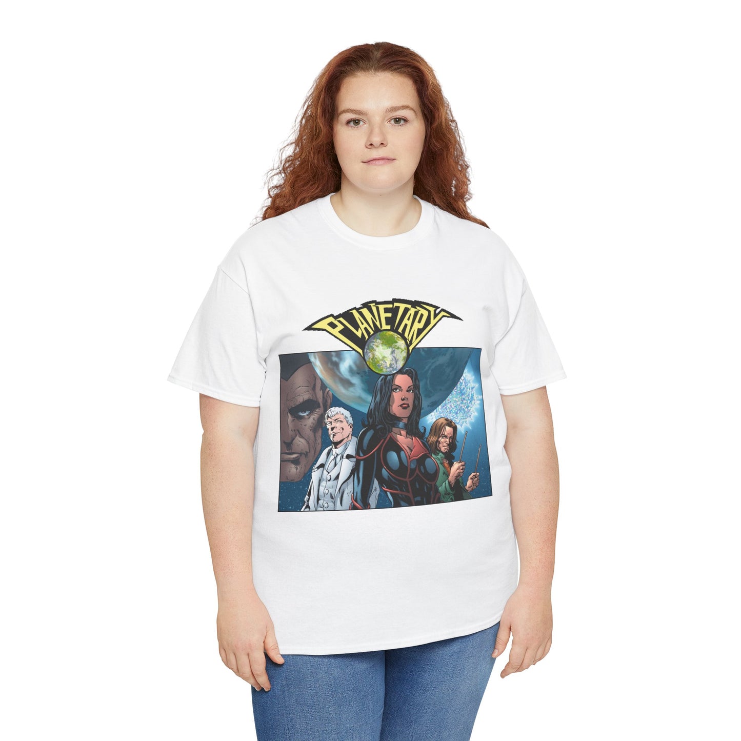 Planetary T-Shirt - Phil Jimenez Art - The Drummer, Jakita Wagner & Elijah Snow - DC Comics/Wildstorm - Ellis Story