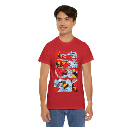 Wolverine Vs Silver Samurai Fight T-Shirt - Uncanny X-Men #173 - Marvel Comics