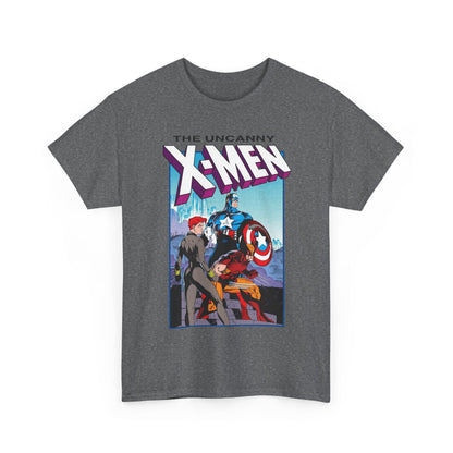 Uncanny X-Men T-Shirt - Jim Lee Art - #268 Cover - Captain America, Black Widow, Wolverine - Marvel Comics