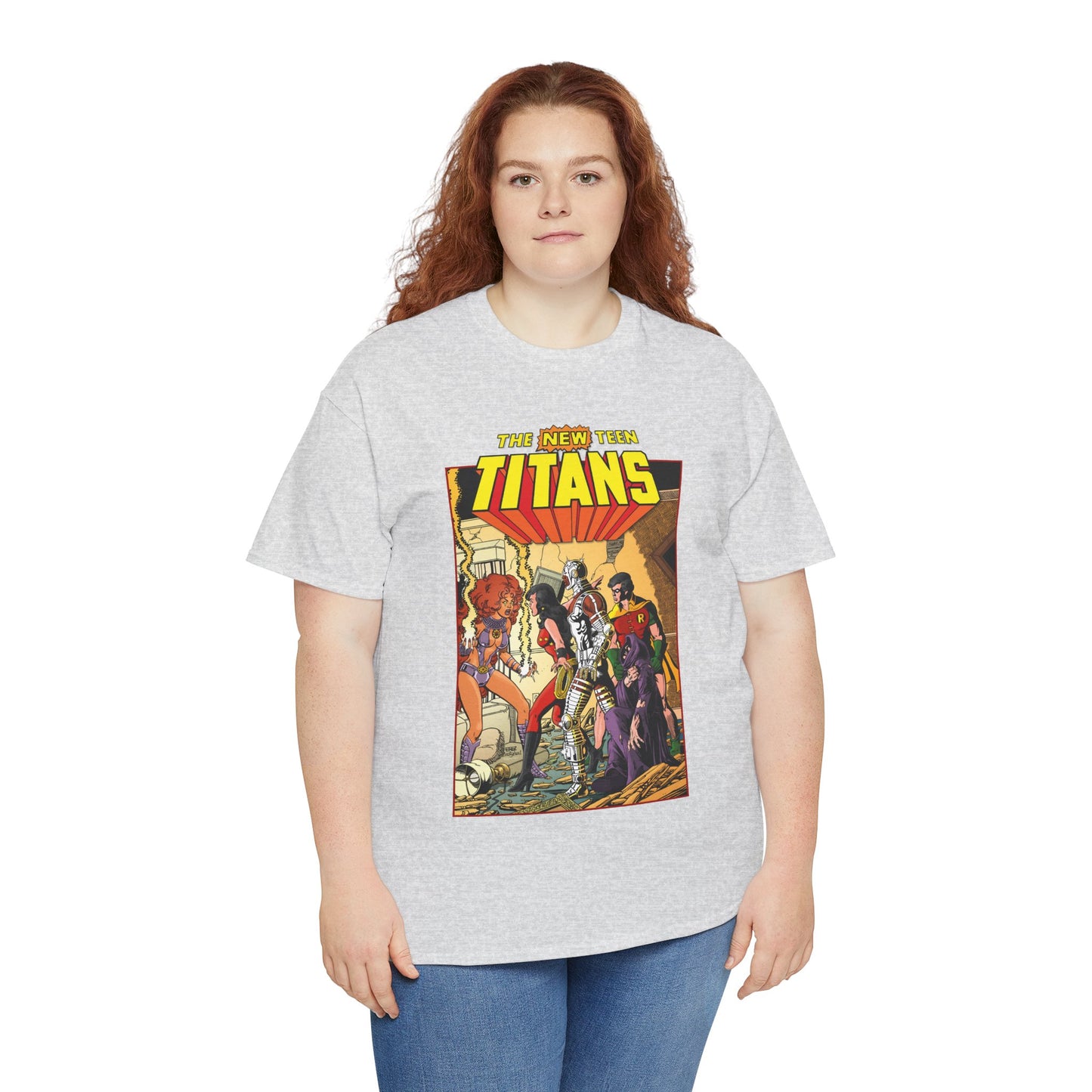 New Teen Titans T-Shirt - George Perez Art - #16 Cover - Wonder Girl, Robin, Starfire - DC Comics
