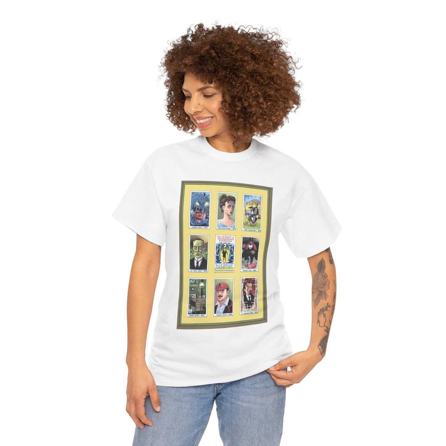 League of Extraordinary Gentlemen T-Shirt - Kevin O'Neill Art - Mina Murray, Captain Nemo, Allan Quatermain, Jekyll & Hyde - Alan Moore Story