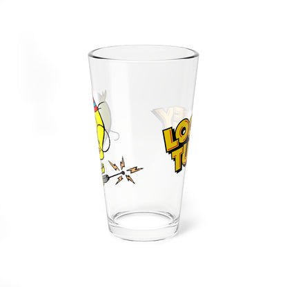 Egghead Jr Pint Glass, 16oz - Looney Tunes Character - Foghorn Leghorn Sidekick - WB Cartoon Art