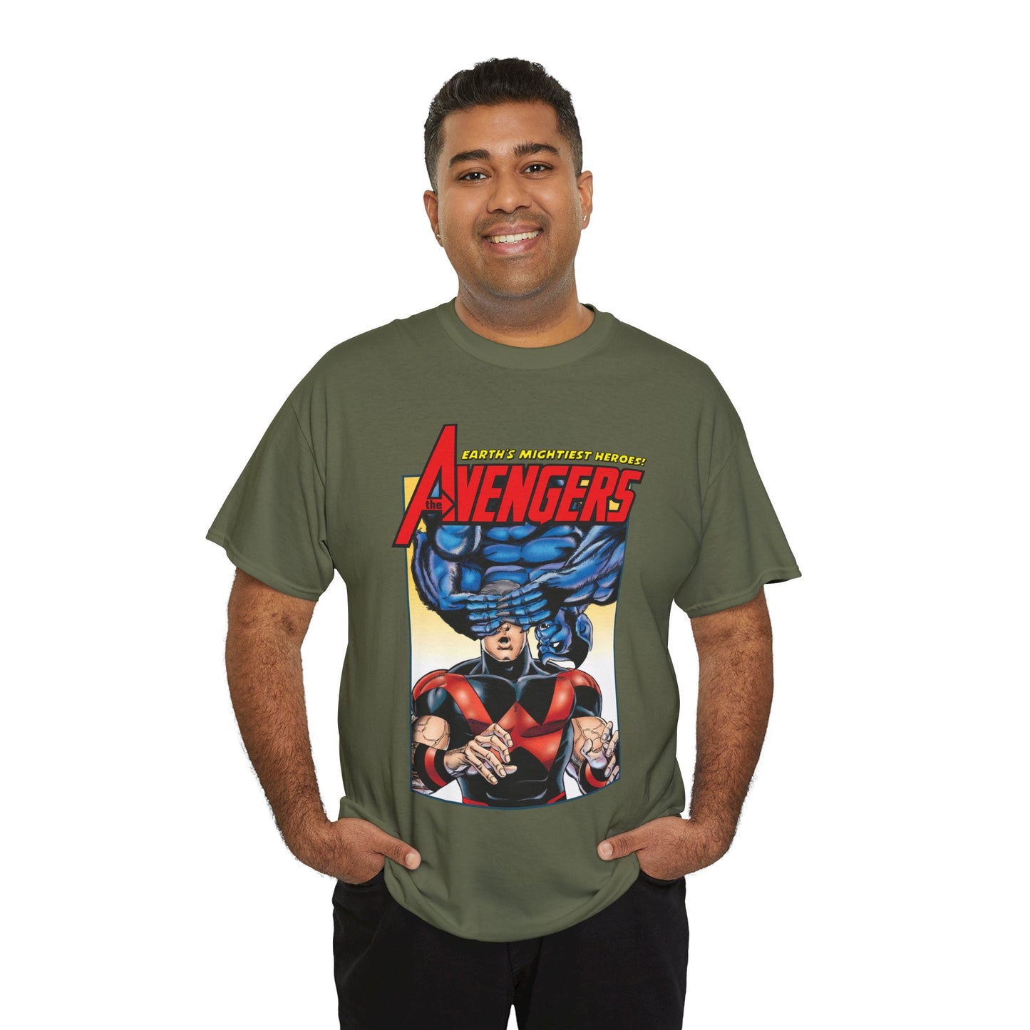 Avengers T-Shirt - George Perez Art - Wonder Man & Beast (Simon Williams & Hank McCoy) - Marvel Comics