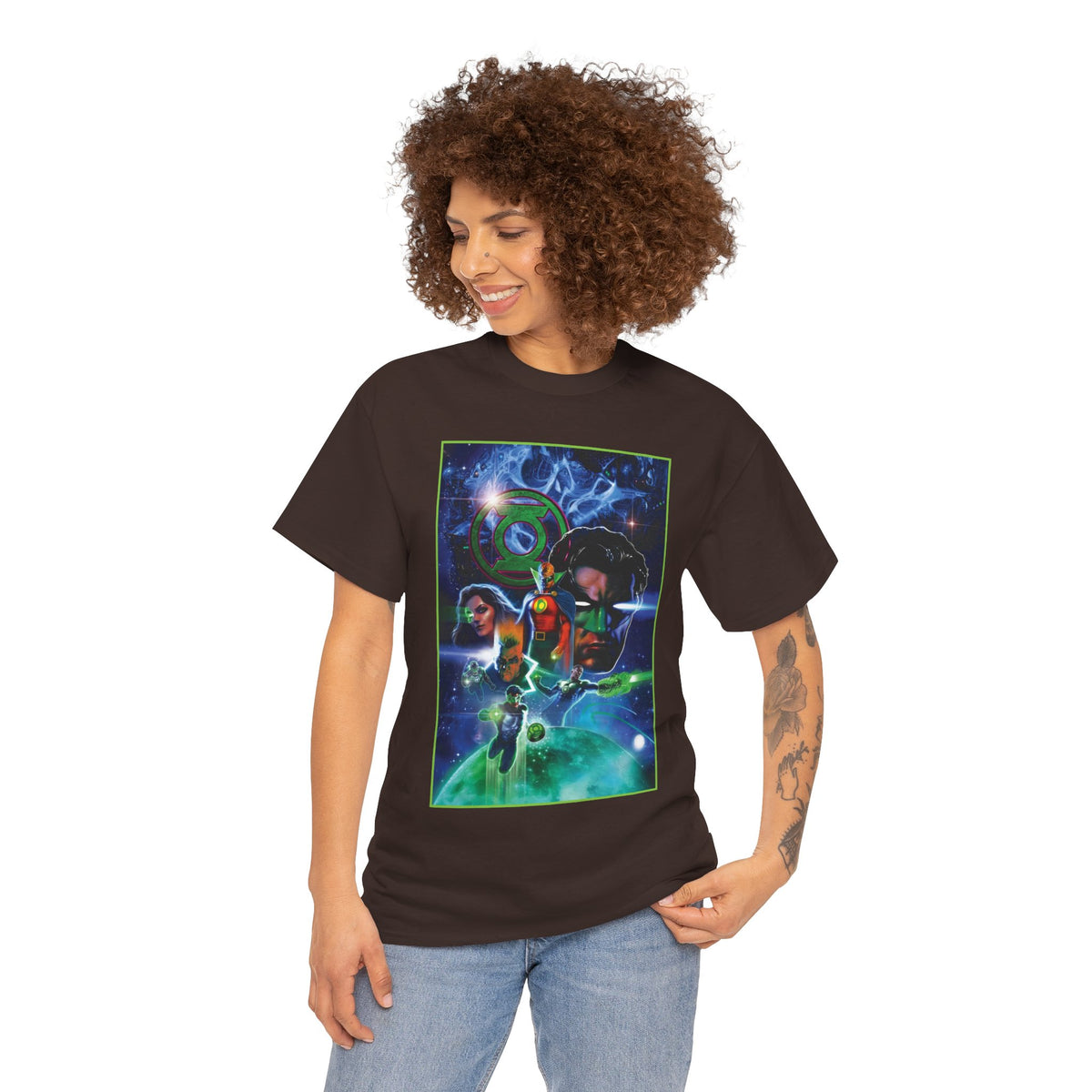 Green Lantern T-Shirt - Liam Sharp Art - Alan Scott, Hal Jordan, Kyle Rayner - DC Comics
