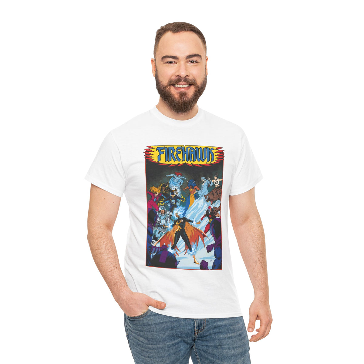 Firehawk T-Shirt - Rafael de Latorre Art - Fury of Firestorm Cover Art - DC Comics