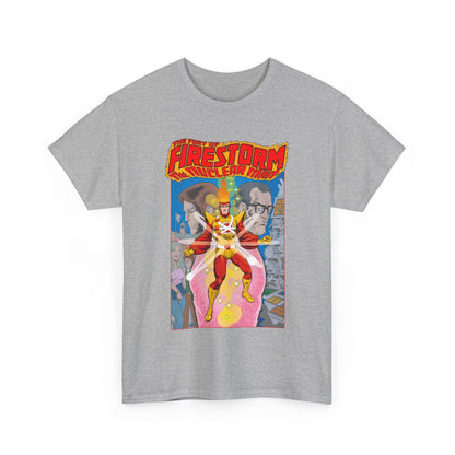 Fury of Firestorm T-Shirt - Pat Broderick Art - The Nuclear Man - Ronnie Raymond, Professor Martin Stein - DC Comics