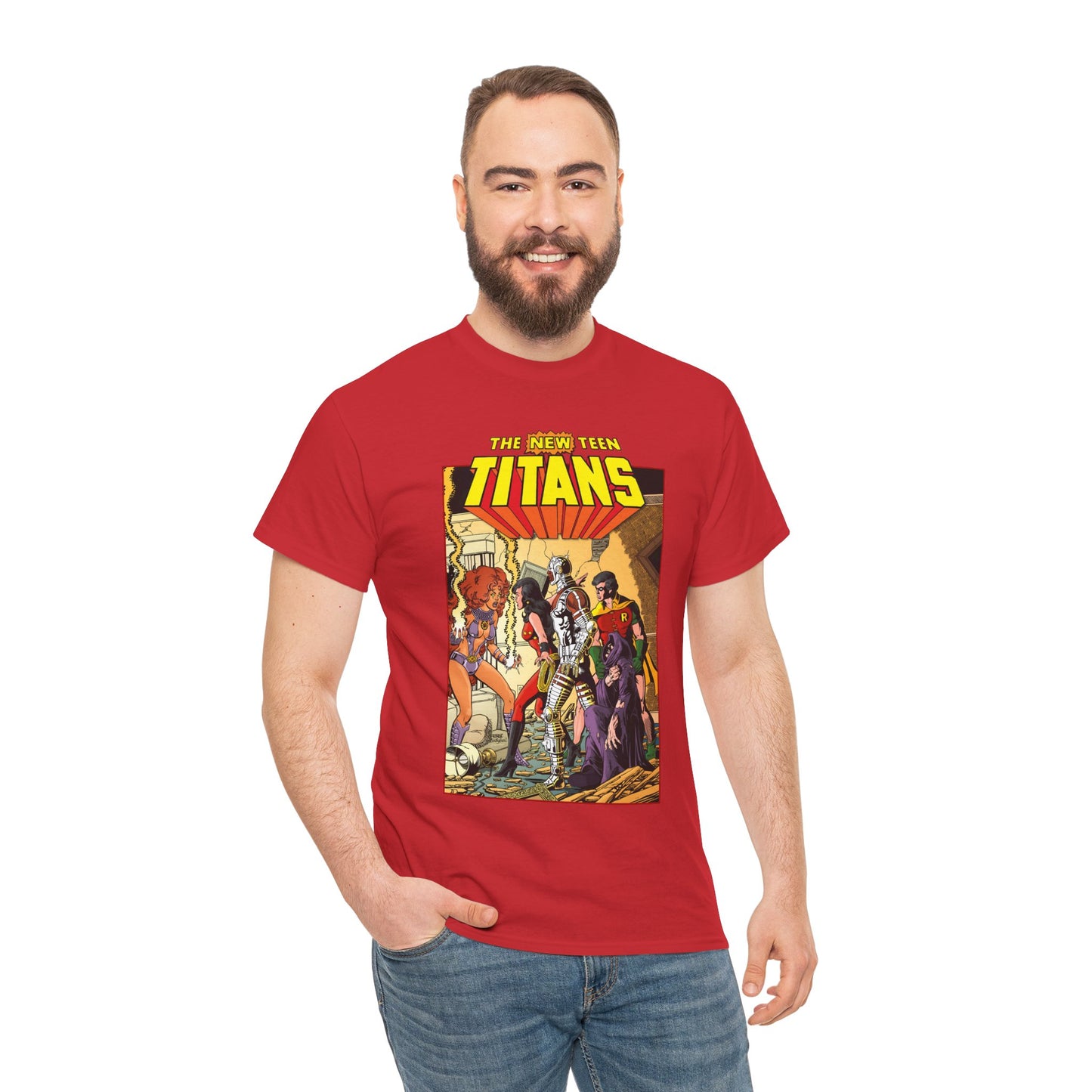 New Teen Titans T-Shirt - George Perez Art - #16 Cover - Wonder Girl, Robin, Starfire - DC Comics