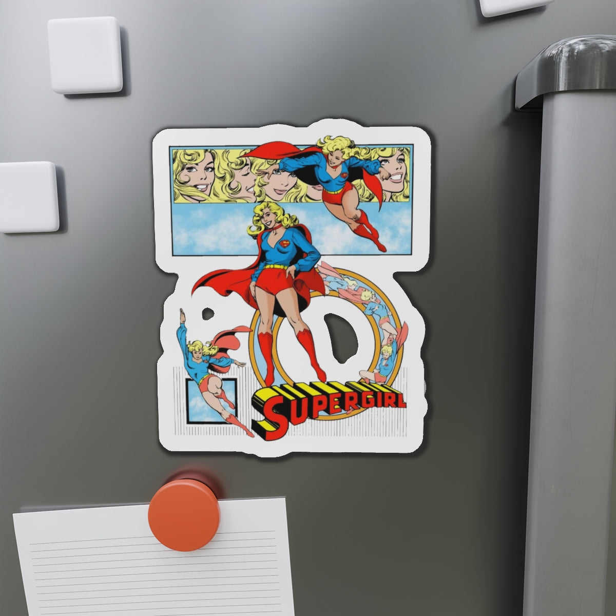 Supergirl Die-Cut Magnet - José Luis García-López Art - DC Comics Style Guide - Maid of Might - Kara from Krypton - Superman's Cousin - 3", 4", 5", 6"