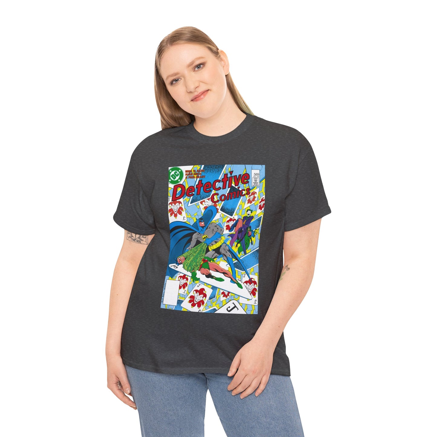 Detective Comics #569 T-Shirt - Alan Davis Art - Batman, Robin, Joker, Catwoman - DC Comics