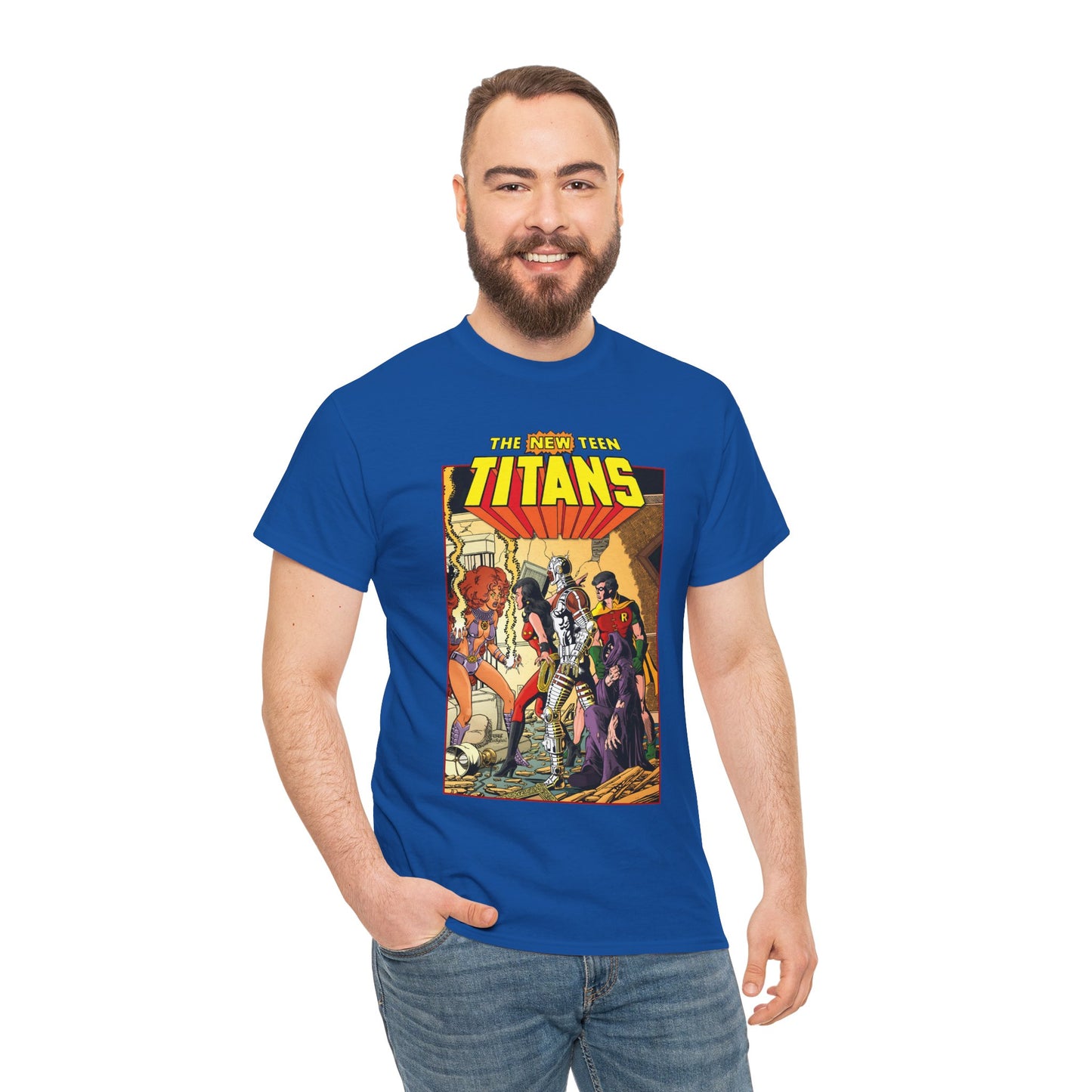New Teen Titans T-Shirt - George Perez Art - #16 Cover - Wonder Girl, Robin, Starfire - DC Comics