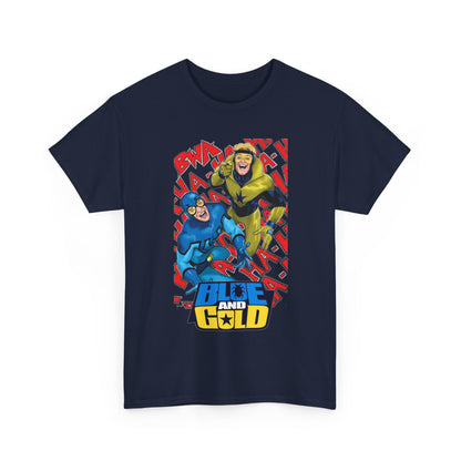 Booster Gold & Blue Beetle T-Shirt - DC Comics - Justice League International Members - Ted Kord