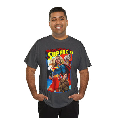 Supergirl & Krypto T-Shirt - Dan Mora Art - Upcoming 2026 Movie with Milly Alcock - DC Comics