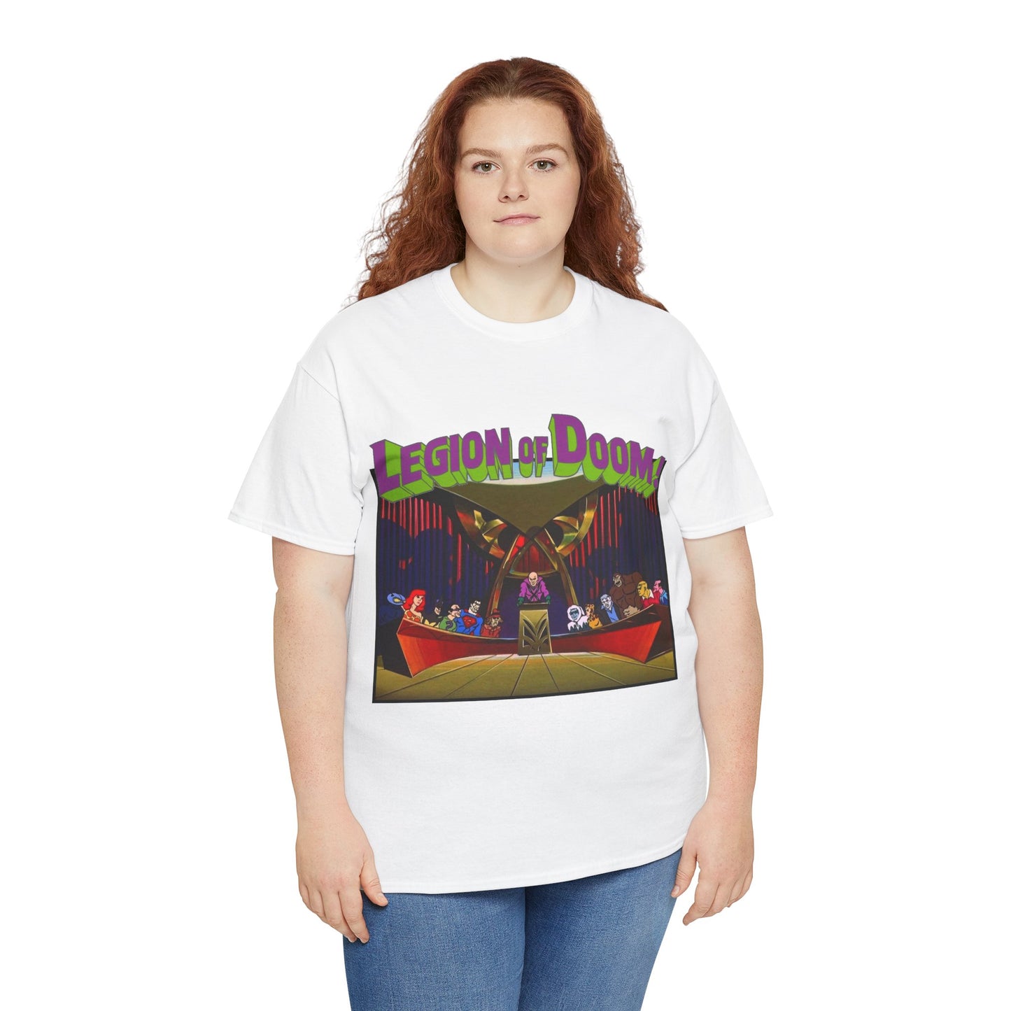 Legion of Doom T-Shirt - Super Friends Cartoon - Lex Luthor, Grodd, Brainiac, Giganta, Riddler, Bizarro, Scarecrow, Hanna-Barbera Animation