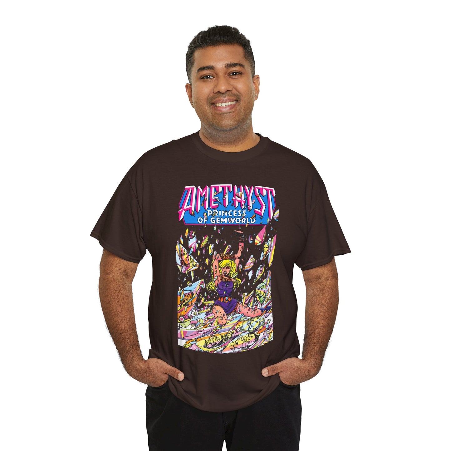 Amethyst Princess of Gemworld T-Shirt - George Perez Art - Lord Topaz, Dark Opal, Granch, Citrina - DC Comics