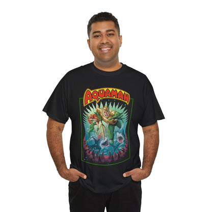 Aquaman T-Shirt - José Luis García-López Art - 80th Anniversary Variant Cover - Arthur Curry, Mera, Bronze Age Look - DC Comics