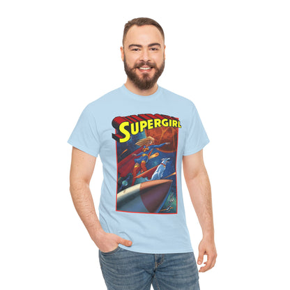 Supergirl & Krypto T-Shirt - Amanda Conner Art - Kara from Krypton - Superman's Pet Superdog - DC Comics
