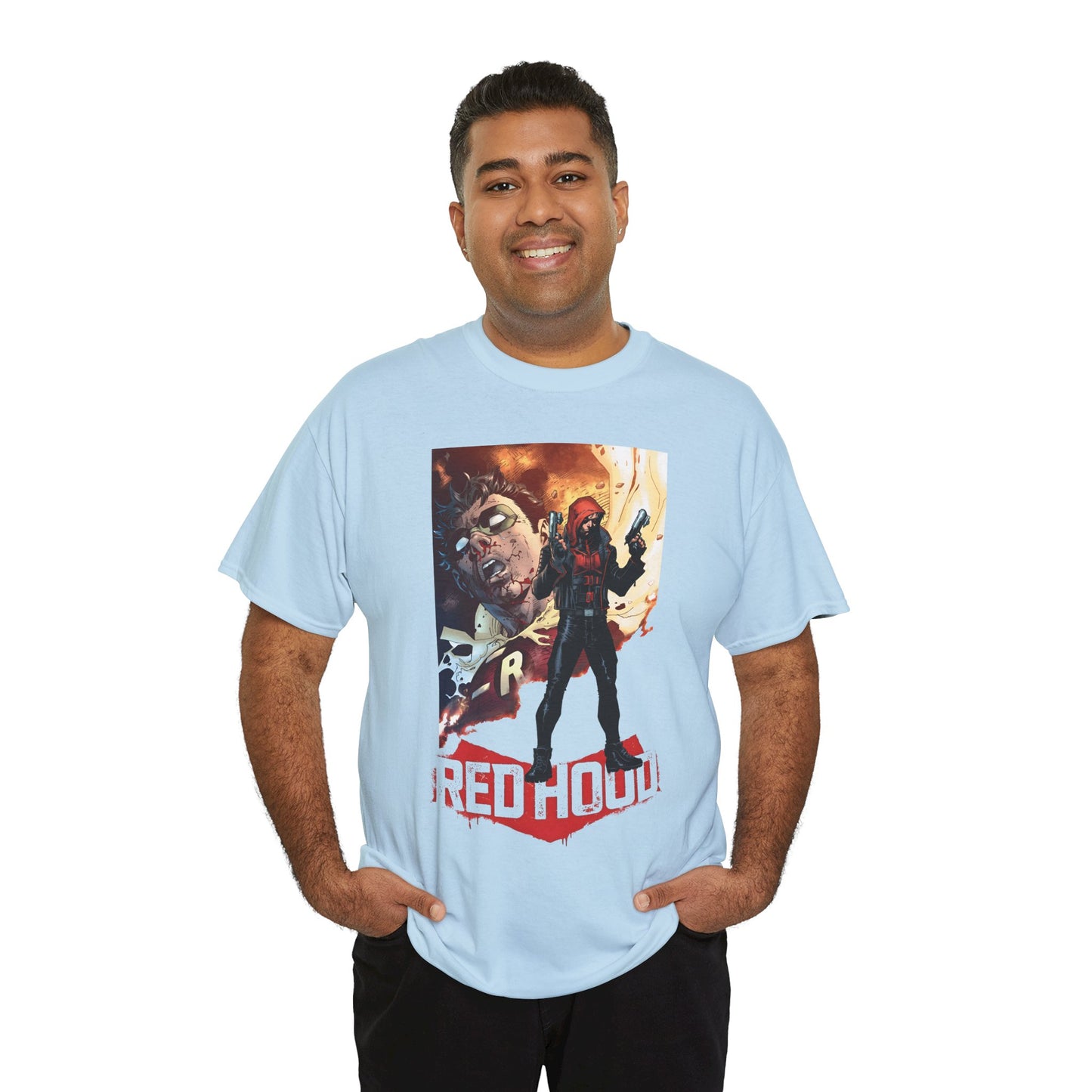 Red Hood T-Shirt - Jim Lee Art - Jason Todd, Batman Sidekick - Gotham Hero - DC Comics