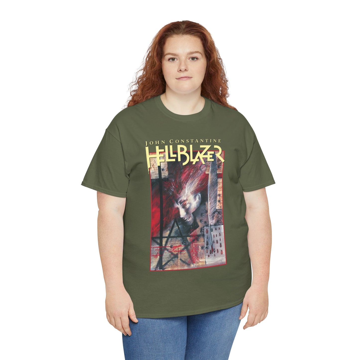 John Constantine Hellblazer T-Shirt - Dave McKean Art - DC Comics/Vertigo