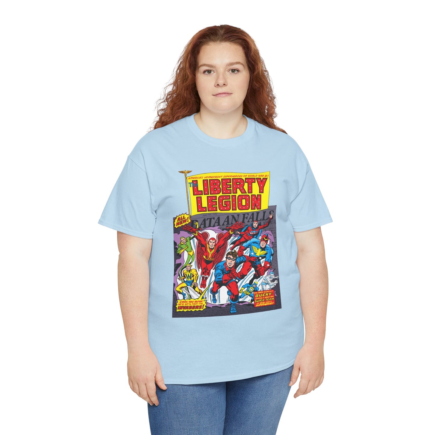 Liberty Legion T-Shirt - Marvel Premiere #29 - Bucky, Miss America, Whizzer, Patriot, Red Raven - Marvel Comics
