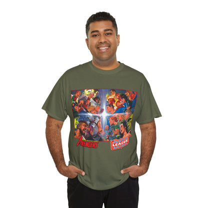 Avengers/Justice League of America T-Shirt - Alex Ross Art, George Perez Homage - DC Comics, Marvel Comics
