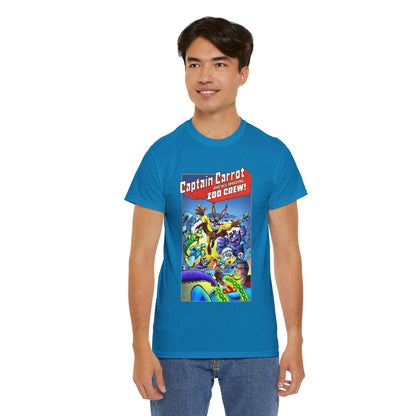 Captain Carrot & Zoo Crew T-Shirt - DC Comics Bronze Age Funny Animals, Superman Guest Star - 1980s